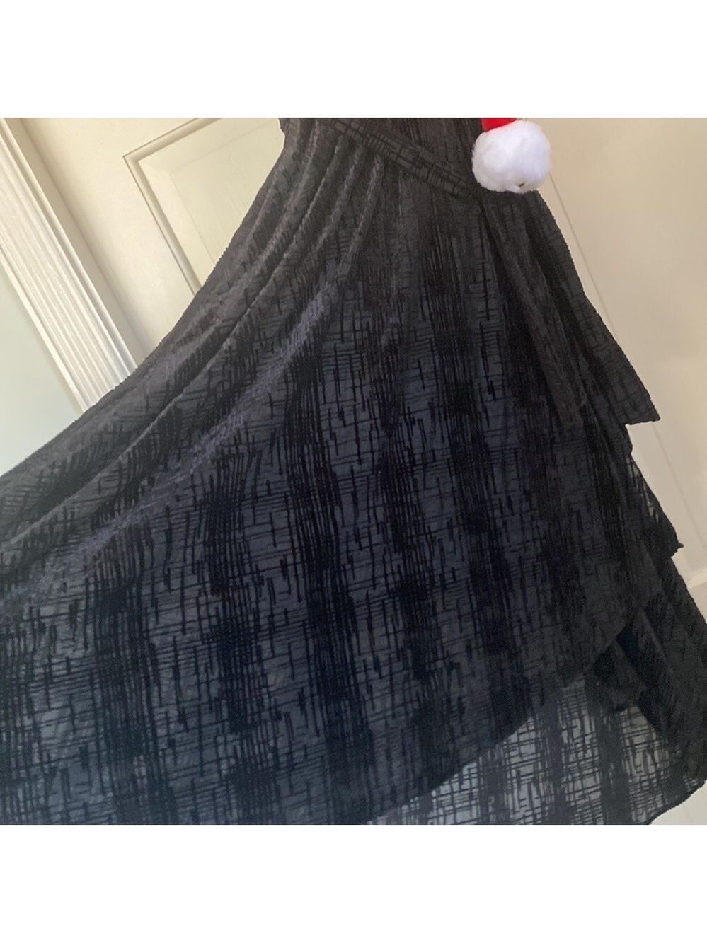 Hash Plaid Rockstar BEST DRESS Black Wrap Dress All Seasons Size 8 - Picture 2 of 9